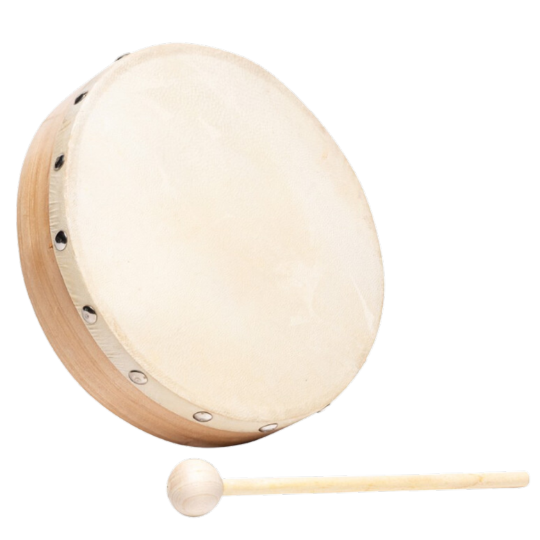 Tambourin peau naturelle 20 cm