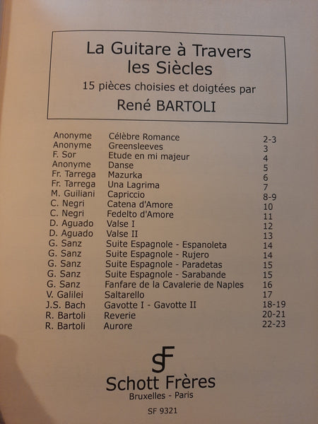 La guitare à travers les siècles