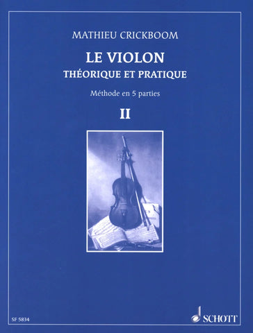 Le Violon Théorique et pratique KRICKBOOM Volume 2