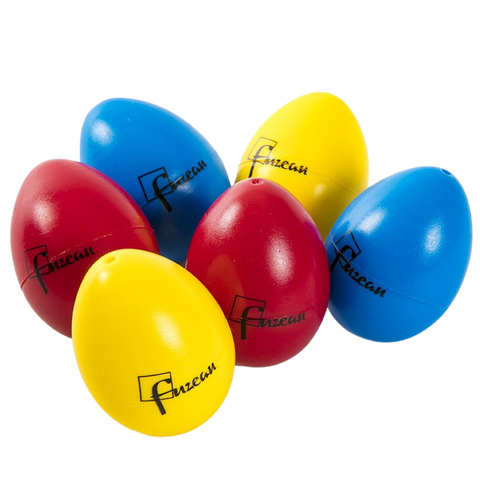 Oeufs sonores - lot de 3 paires colorées