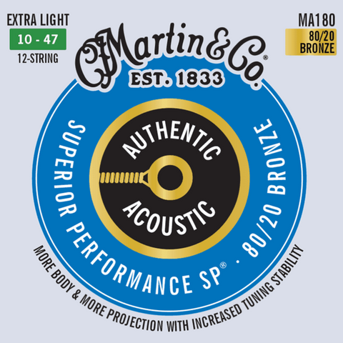 Cordes guitare acoustique MA180 12 cordes