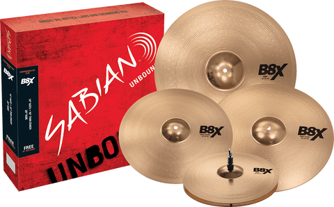 Cymbales Série B8X Set harmonique 14" 16" 20" + Crash 18" offerte