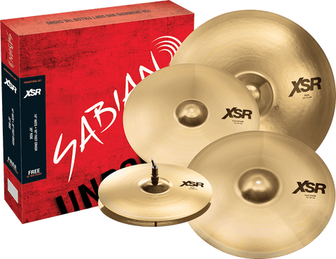 Cymbales Série XSR Set harmonique 14" 16" 20" + Crash 18" offerte