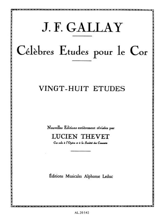 Célèbres études pour le cor GALLAY